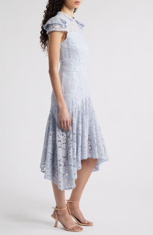Chelsea28 Ruffle Cap Sleeve Lace Cocktail Dress In Blue Halogen