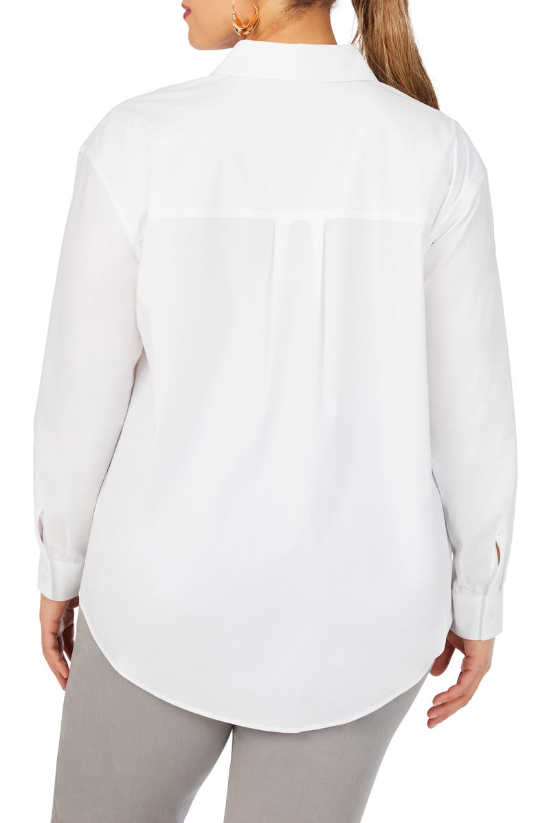 Foxcroft Lacey Non-Iron Popover Tunic Top, Alternate, color, 