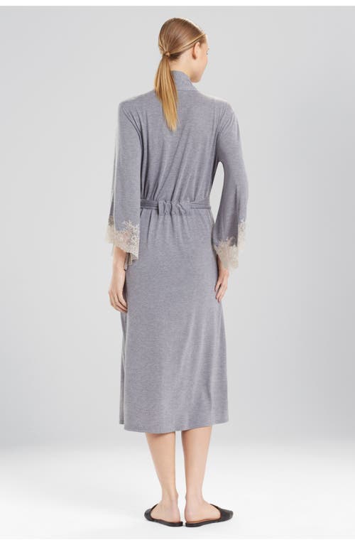 Natori Luxe Shangri-la Robe In Gray