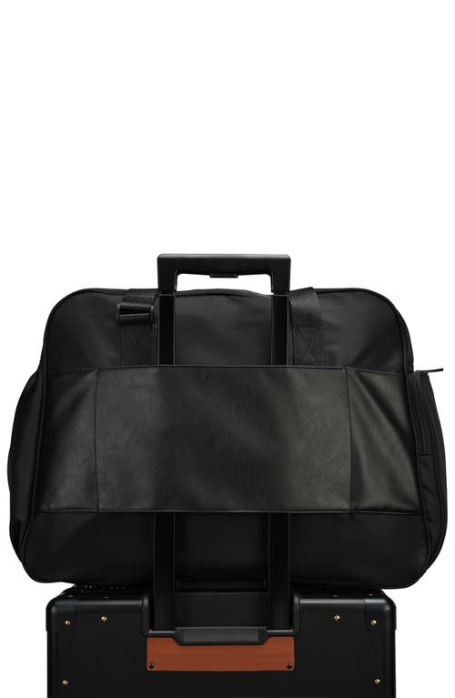Elle Wayfarer 40l Monogram Weekender Duffel Bag In Black