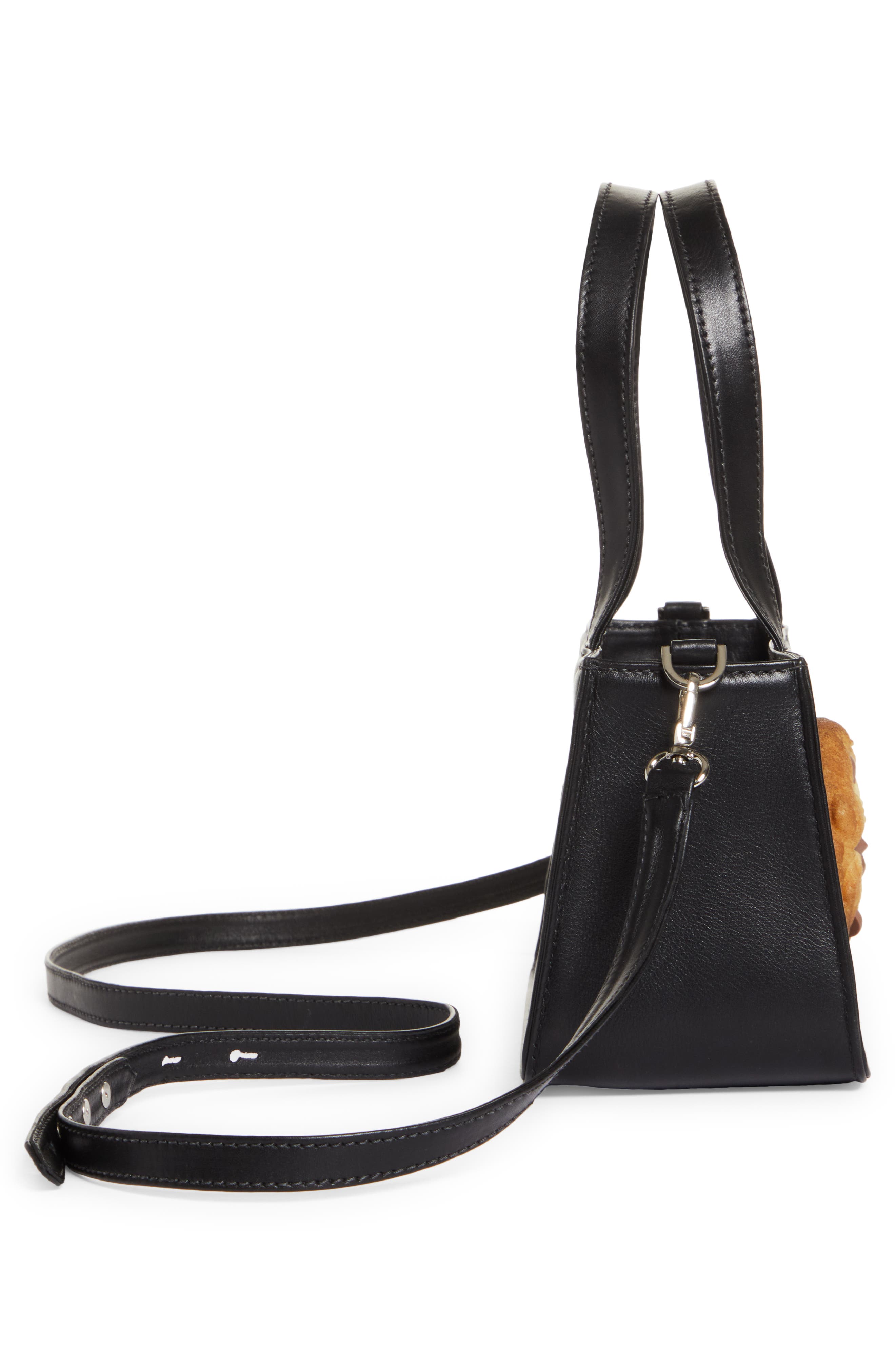 Puppets and Puppets Cookie Leather Top Handle Bag, Alternate, color, 