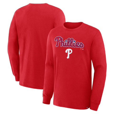 Men's Fanatics Red Philadelphia Phillies Lock-Up Legacy Long Sleeve T-Shirt