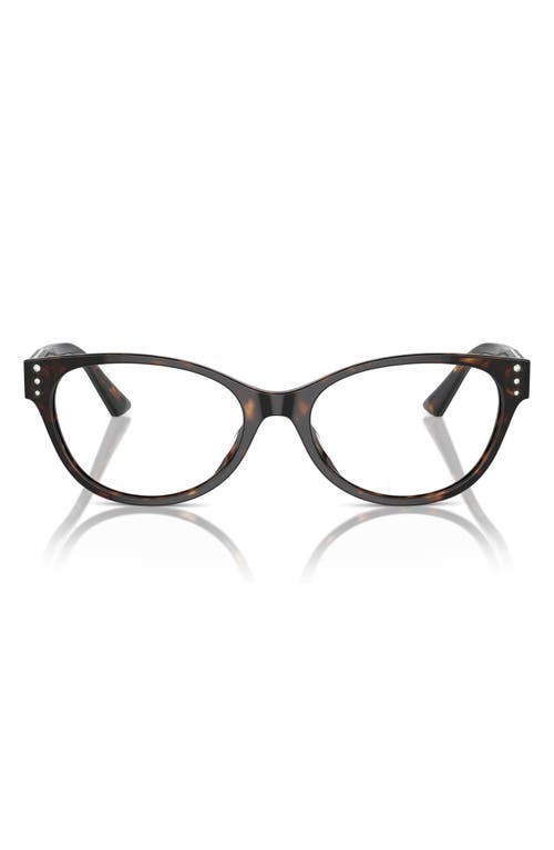 Jimmy Choo 52mm Oval Optical Glasses In Brown