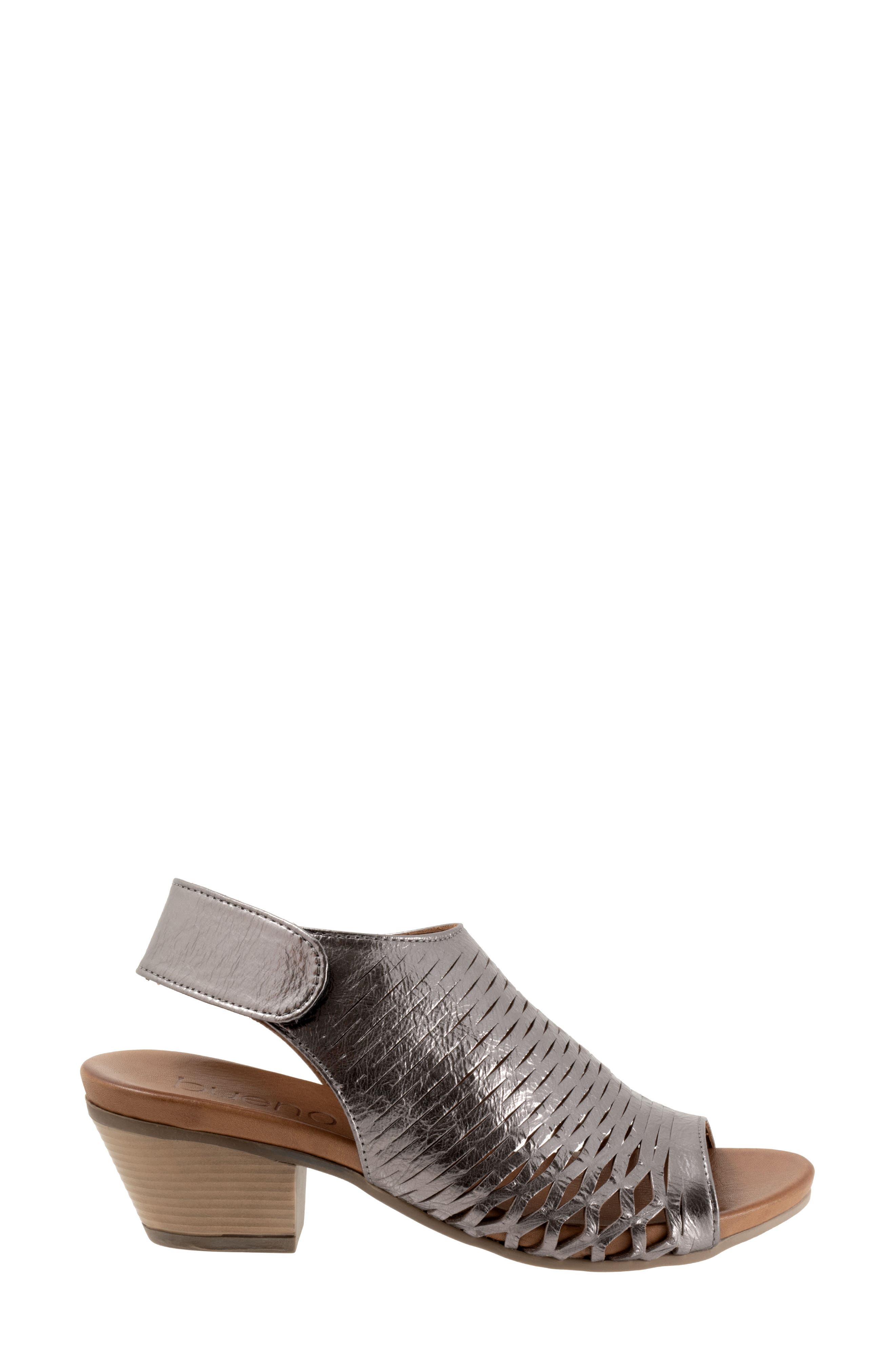 Bueno Lacey Slingback Sandal, Alternate, color, Pewter Metallic