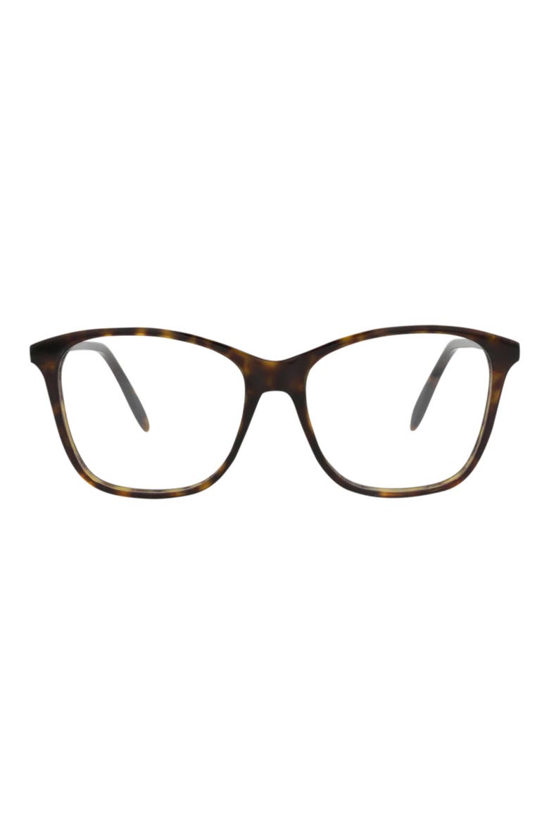 54mm Square Optical Glasses, Main, color, HAVANA HAVANA TRANSPARENT
