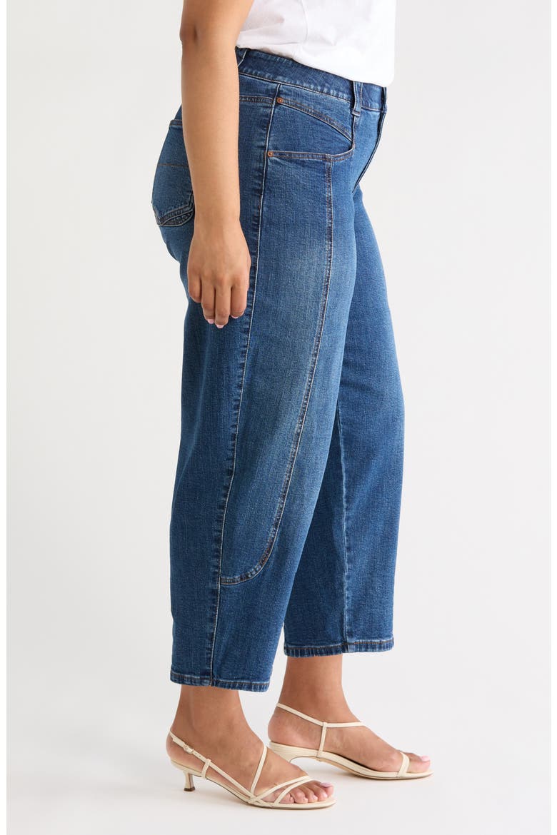 High Waist Barely Barrel Jeans, Alternate, color, BLUE