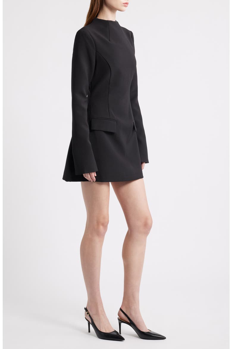The Ultimate Muse Split Sleeve Minidress with Pockets, Alternate, color, BLACK