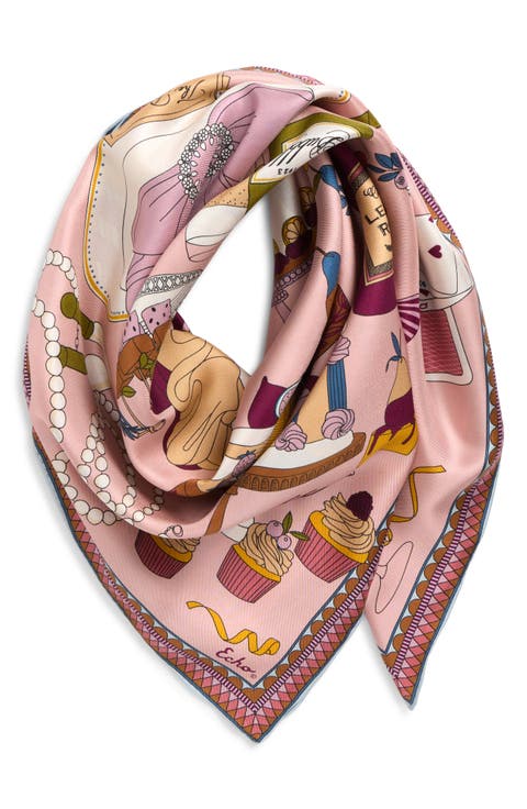 The Banquet Series Square Silk Scarf