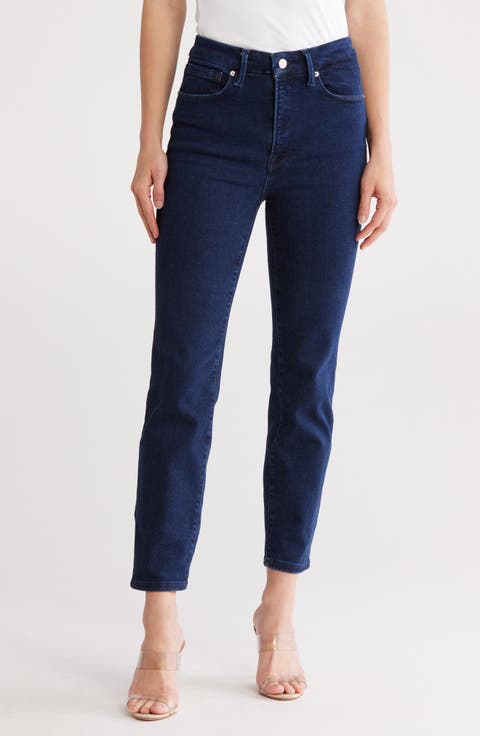 Always Fits Good Legs Ripped Cigarette Jeans (Indigo 146) (Regular & Plus)