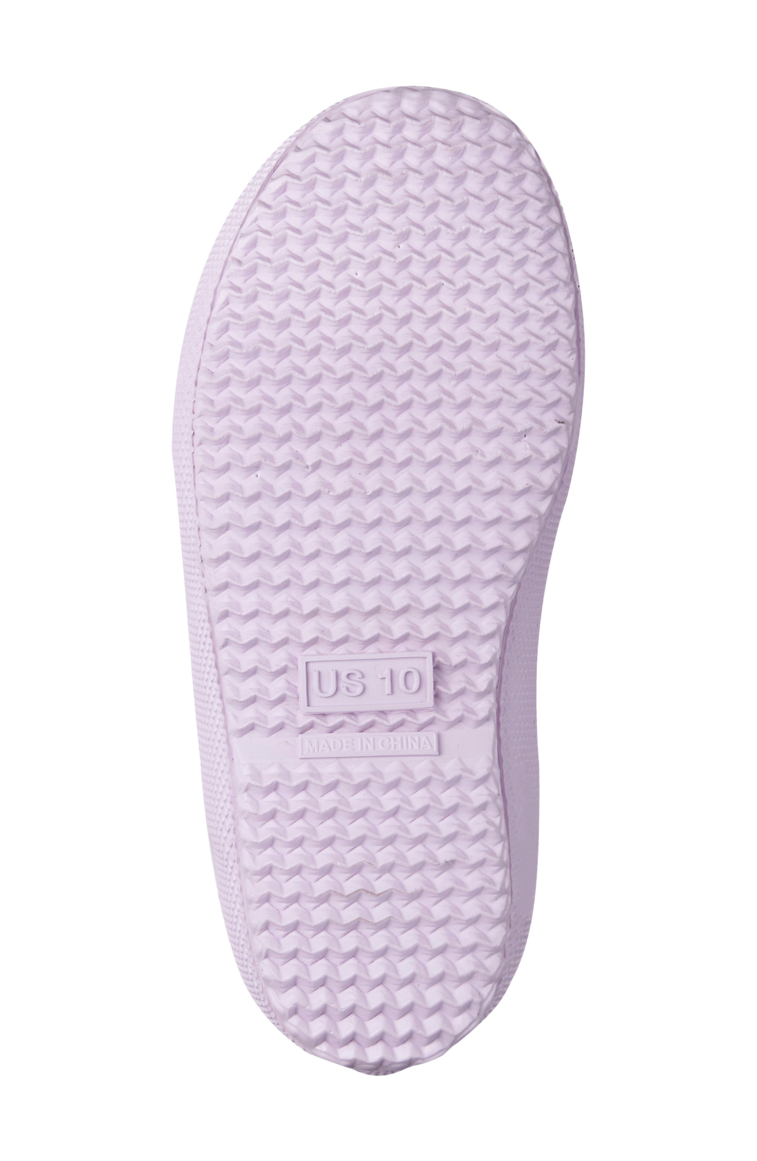 x LoveShackFancy Kids' First Classic Rain Boot, Alternate, color, HAPPY THOUGHTS PRINT
