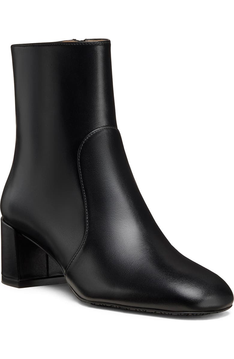 Stuart Weitzman Maeve Zip Bootie, Main, color, Black