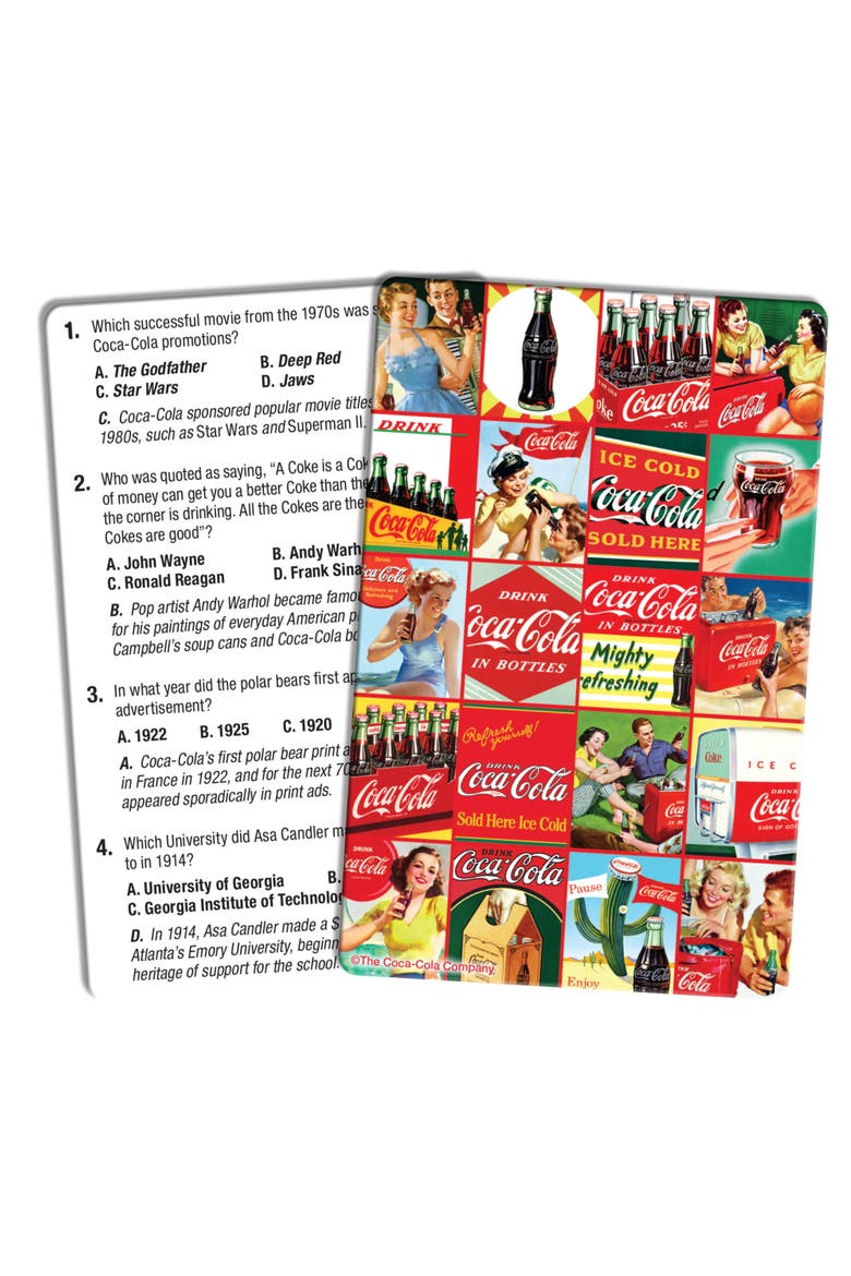 Coca-Cola Trivia Game, Alternate, color, Multicolor