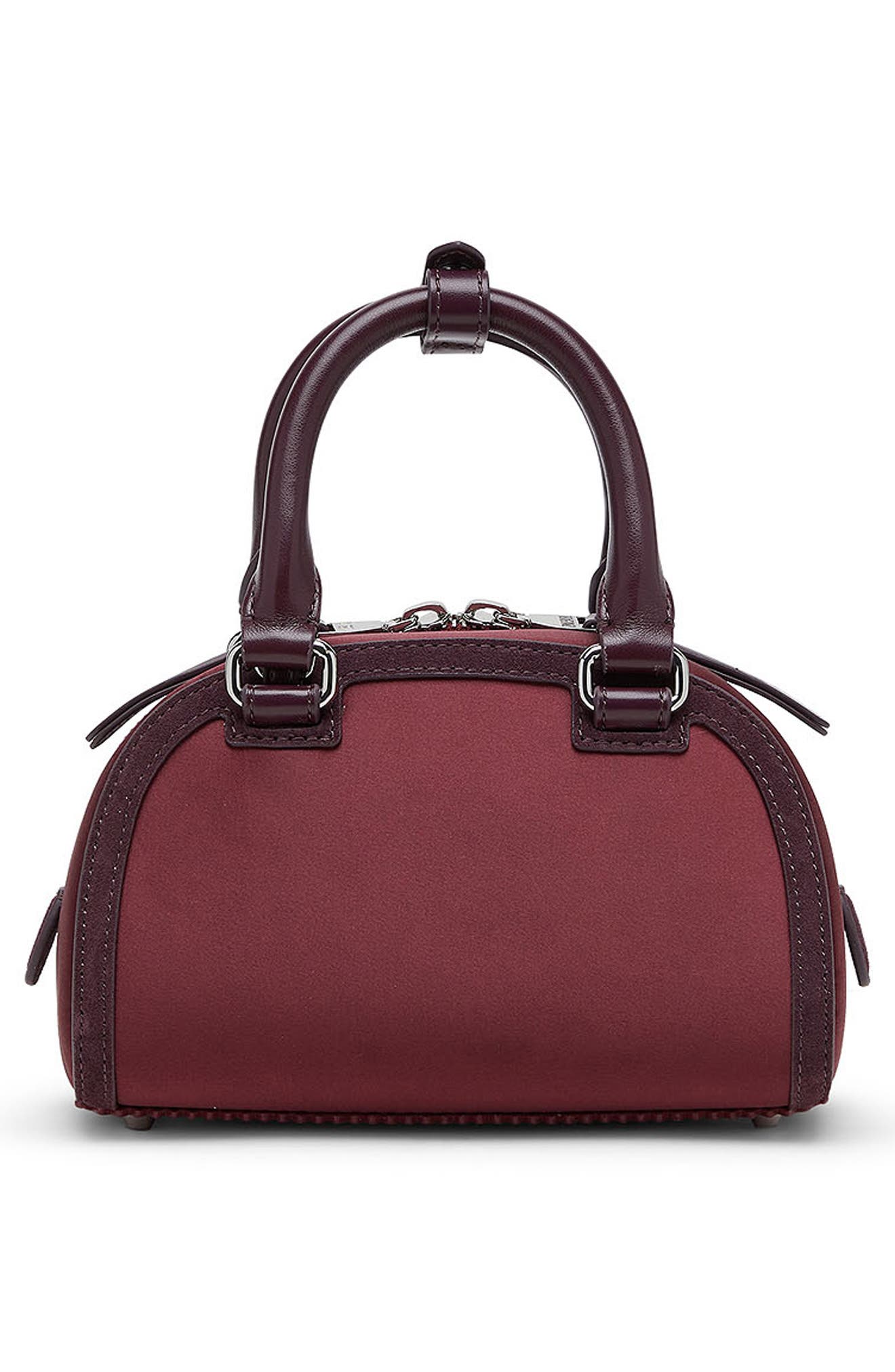 Mini 1DR Dome Bowling Bag, Alternate, color, MERLOT