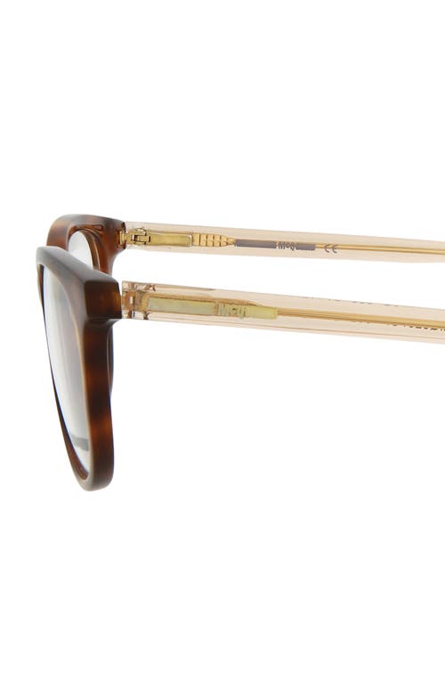 Alexander Mcqueen Mcqueen 51mm Core Square Optical Glasses In Havana Orange
