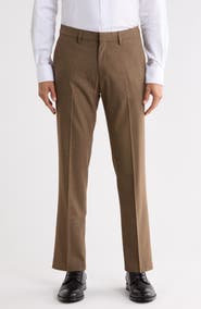 Kenneth Cole Sharkskin Slim Fit Stretch Dress Pant