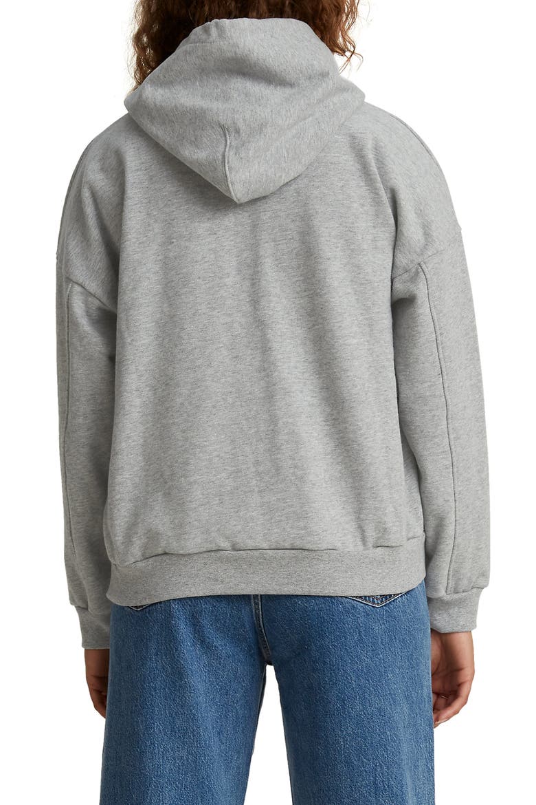 Levi's® Vote Graphic Hoodie, Alternate, color, LIPS- GREY HEATHER