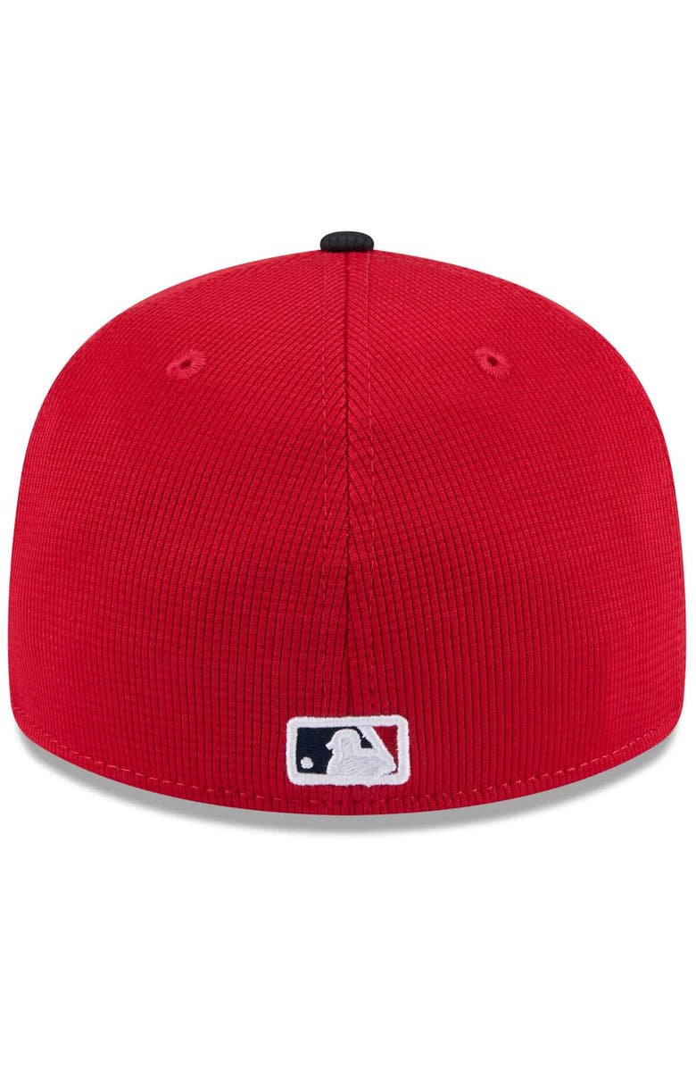 New Era Men's New Era  Red/Navy Atlanta Braves 2025 Spring Training Low Profile 59FIFTY Fitted Hat, Alternate, color, 