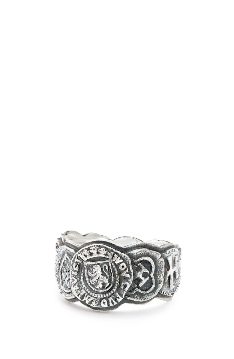 David Yurman Shipwreck Coin Band Ring, 12mm, Main, color, 