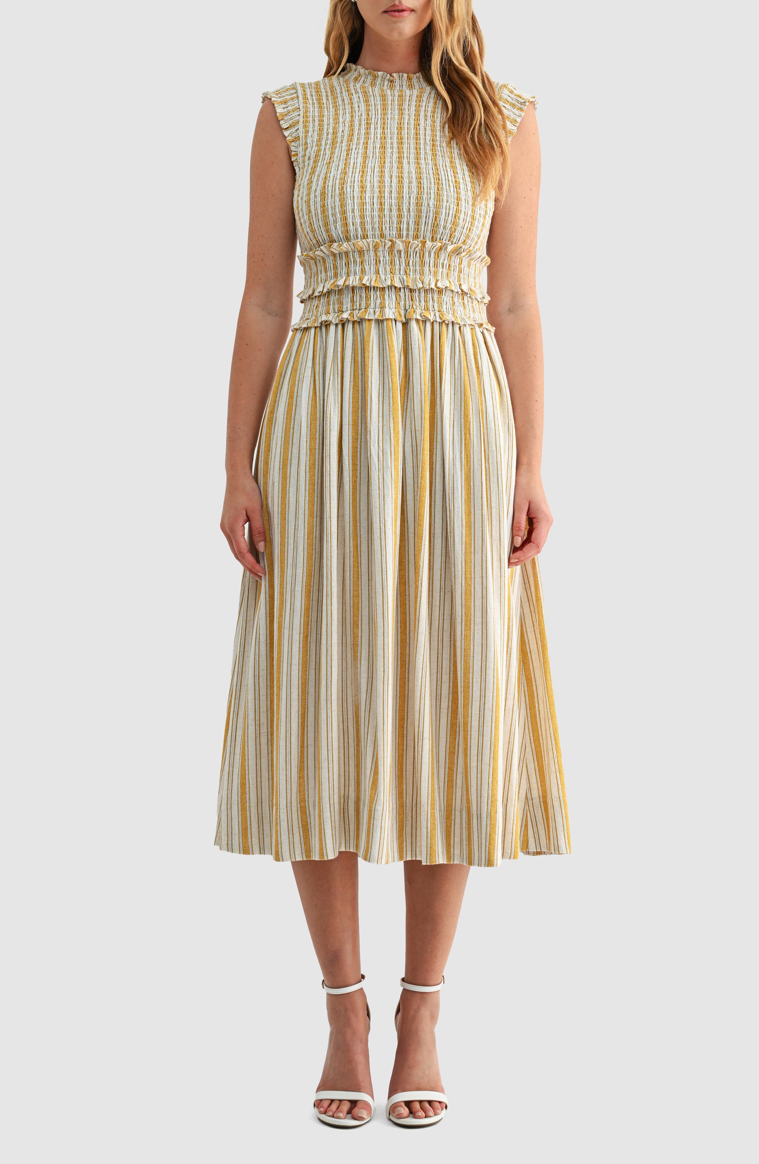 selected MUSTARD STRIPE