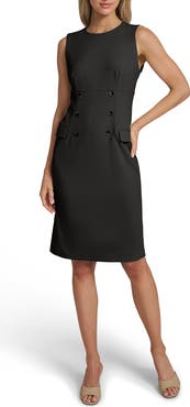 Calvin Klein Button Sheath Dress