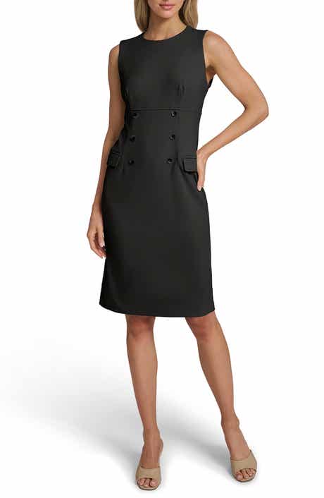 Calvin Klein Button Sheath Dress