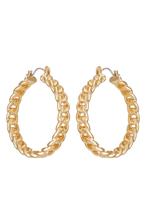 Chain Hoop Earrings