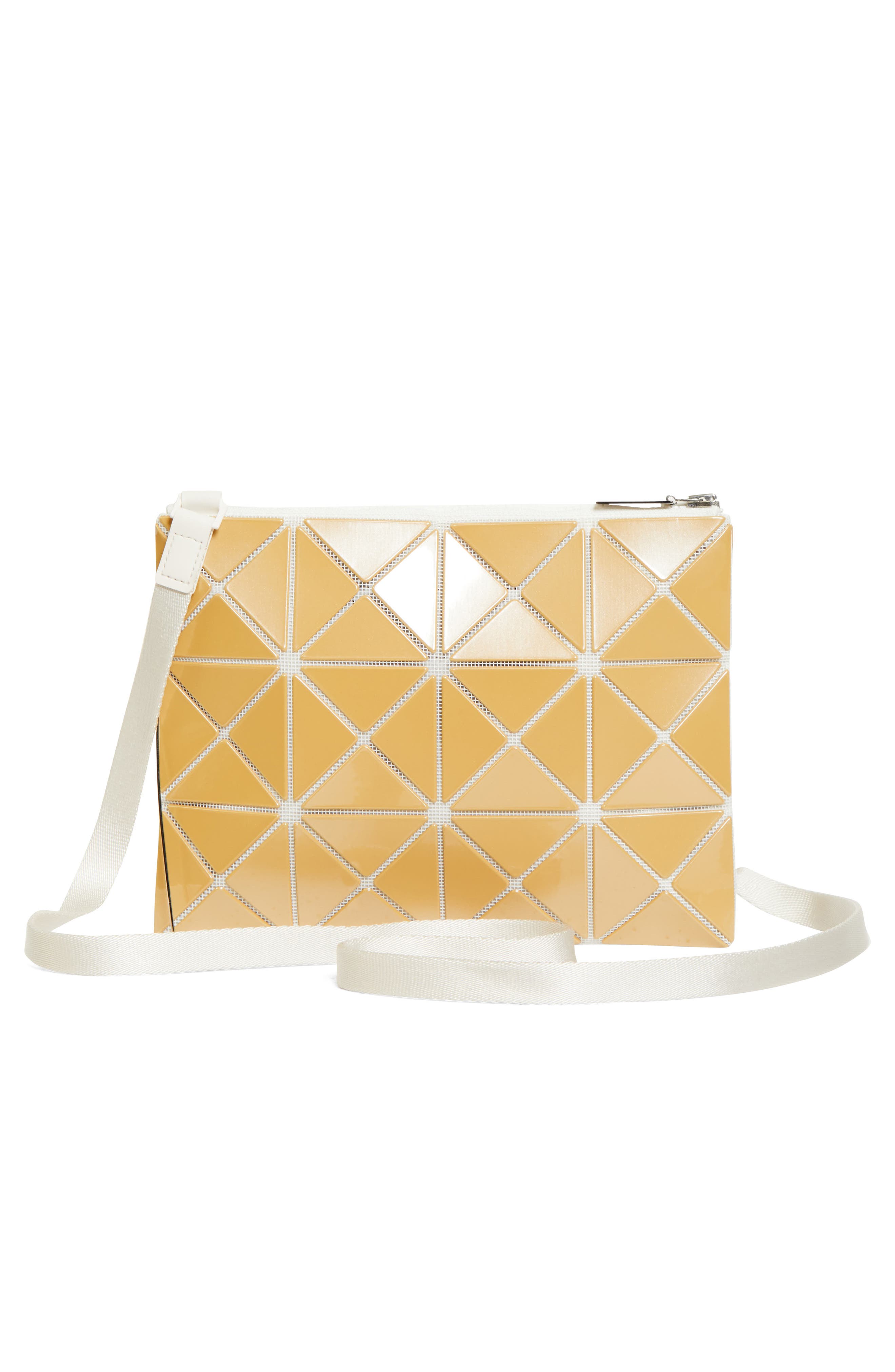 Lucent Metallic Crossbody Bag, Alternate, color, OCHER