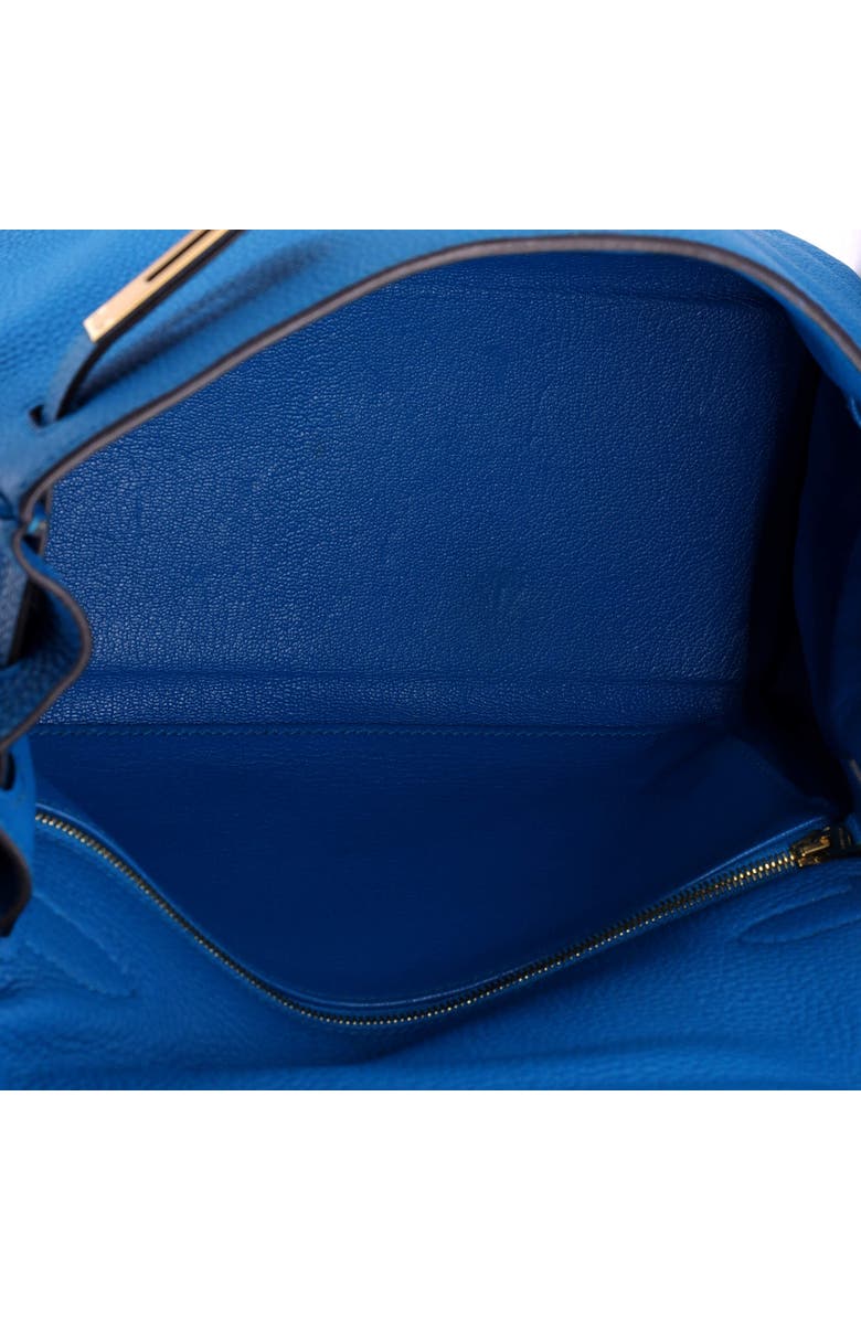 Pre-Owned Hermes Kelly Handbag Blue Togo with Gold Hardware 28, Alternate, color,