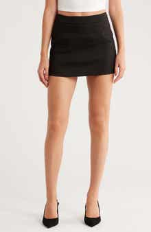 FRAME Organic Linen Blend Miniskirt