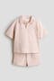 selected White/Dusty Pink Striped
