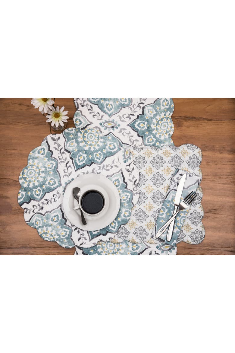 Harlan Table Runner 14" x 51", Alternate, color, Blue