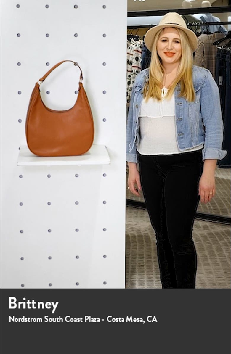 Amal Leather Hobo Bag, sales video thumbnail
