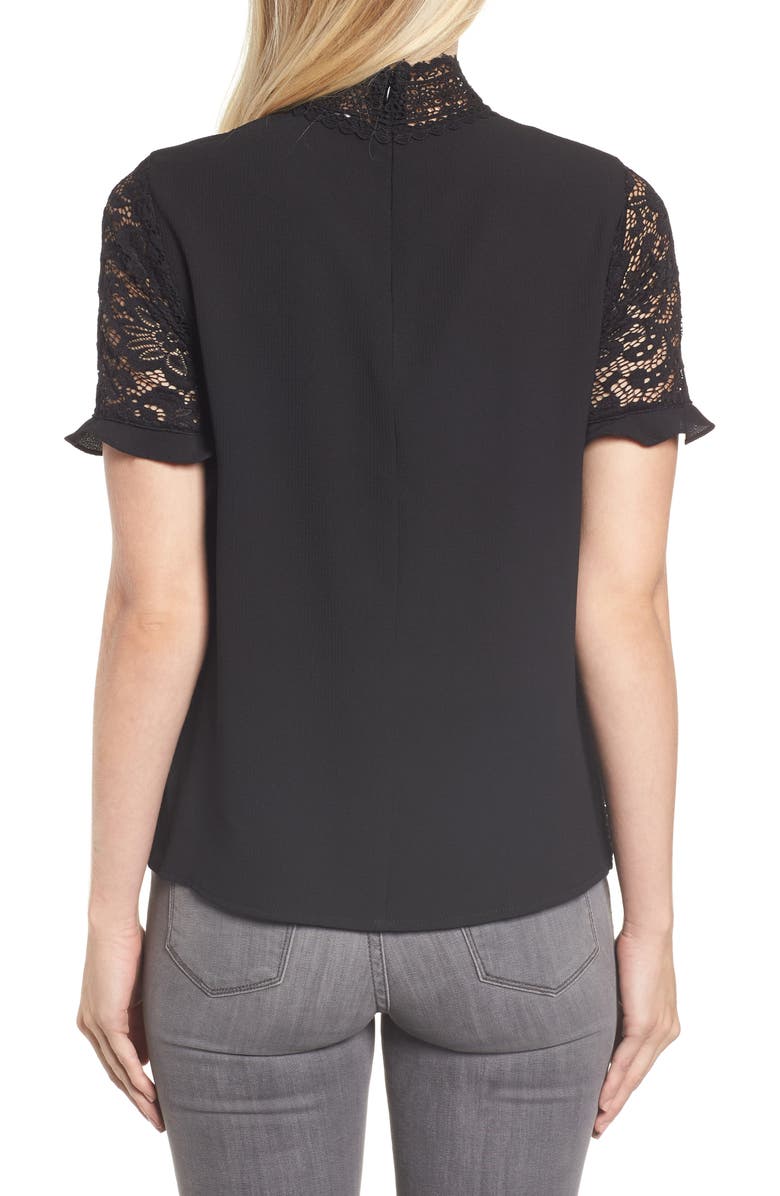 GIBSONLOOK Gibson x Glam Squad Sheaffer Lace Top, Alternate, color,