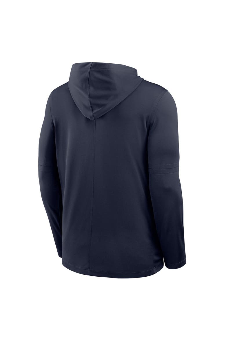 Men's Nike Navy BYU Cougars 2026 Sideline Dri-FIT Lightweight Hooded Top, Alternate, color, Navy