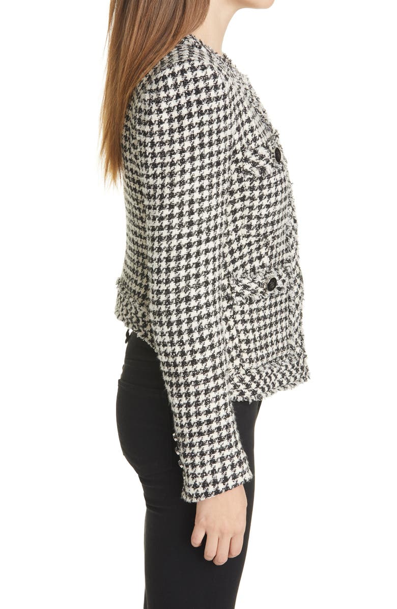 Veronica Beard Shanti Houndstooth Jacket, Alternate, color, 