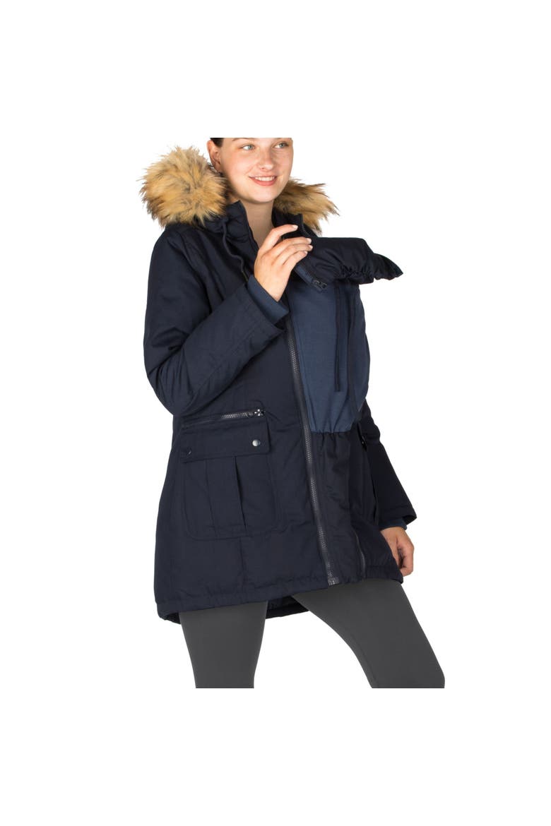 Convertible Down 3-in-1 Maternity Jacket, Alternate, color, NAVY