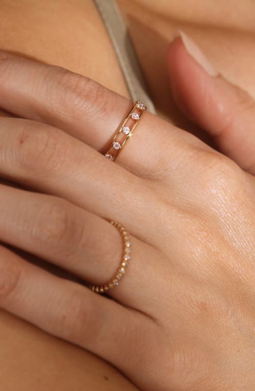 Made By Mary Dew Drop Stacking Ring In Silver