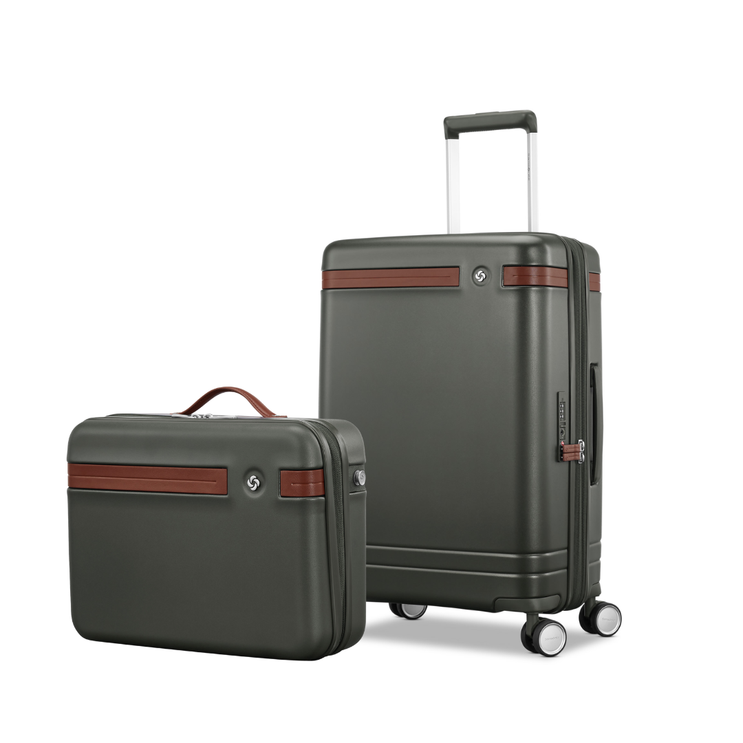 Samsonite Virtuosa Train Case & Carry On 2-Piece Set, Main, color, Green