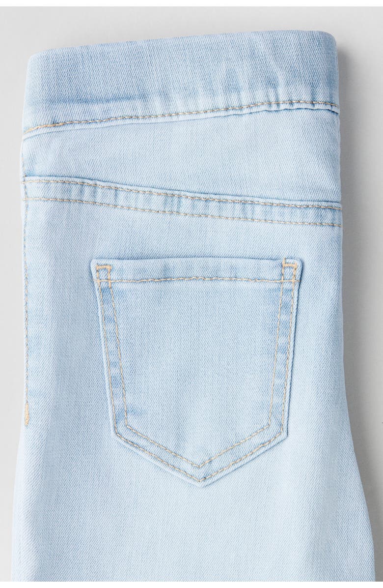 H&M Superstretch Flared Leg Jeans, Alternate, color, Light Denim Blue