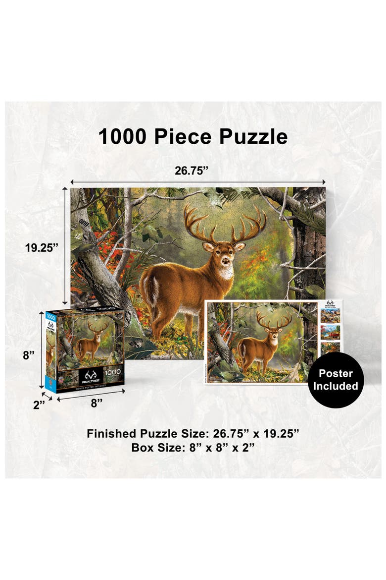 Backcountry Buck 1000 Piece Puzzle, Alternate, color, Multicolor