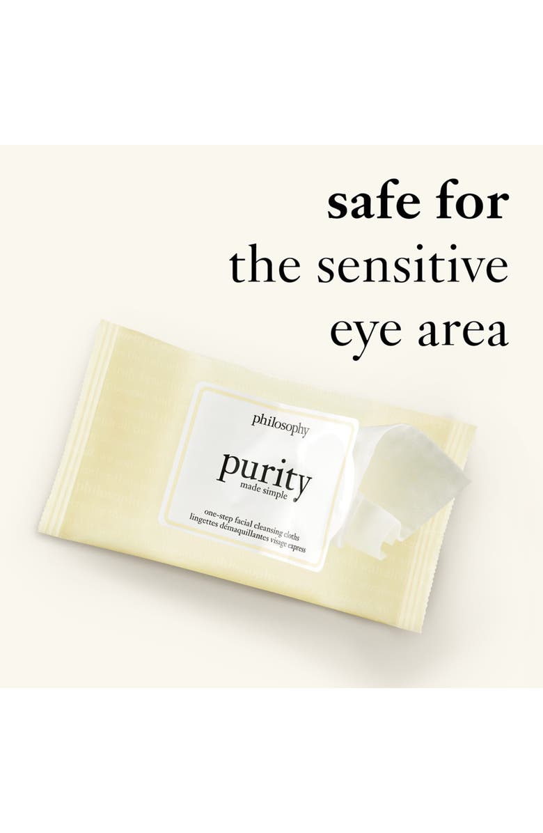 philosophy purity made simple one-step facial cleansing cloths, Alternate, color,
