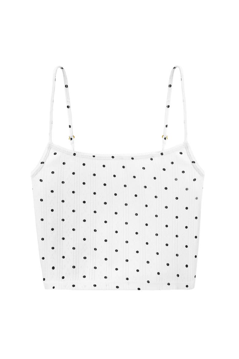 The Tank  Pointelle, Alternate, color, SALT POLKA DOT