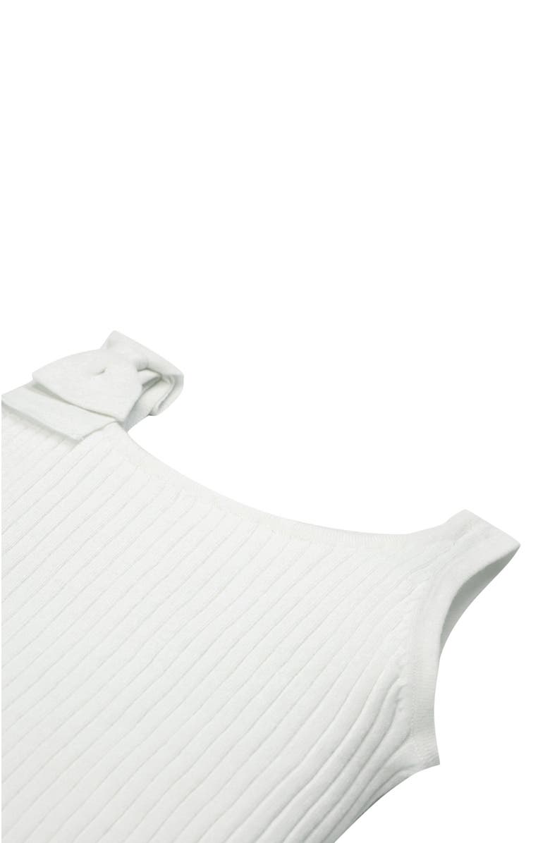 Hope & Henry Baby Girls' Bow Sweater Tank, Infant, Alternate, color, White