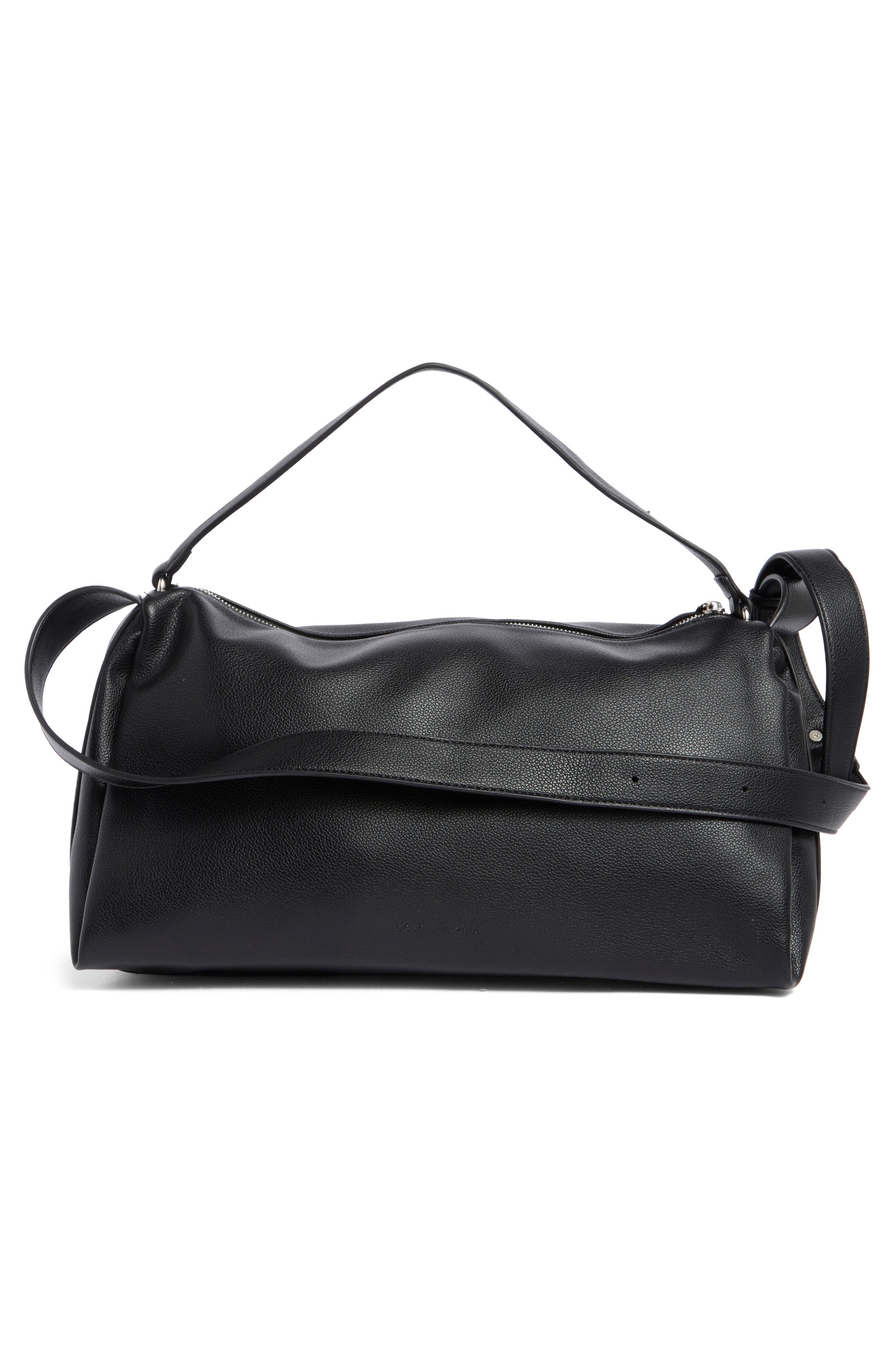 BCBG Faux Leather Barrel Crossbody Bag, Alternate, color, 