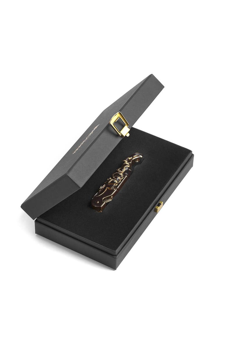 Roberto Cavalli Classic Wine Opener Snake with Luxury Box, Alternate, color, Snake Black