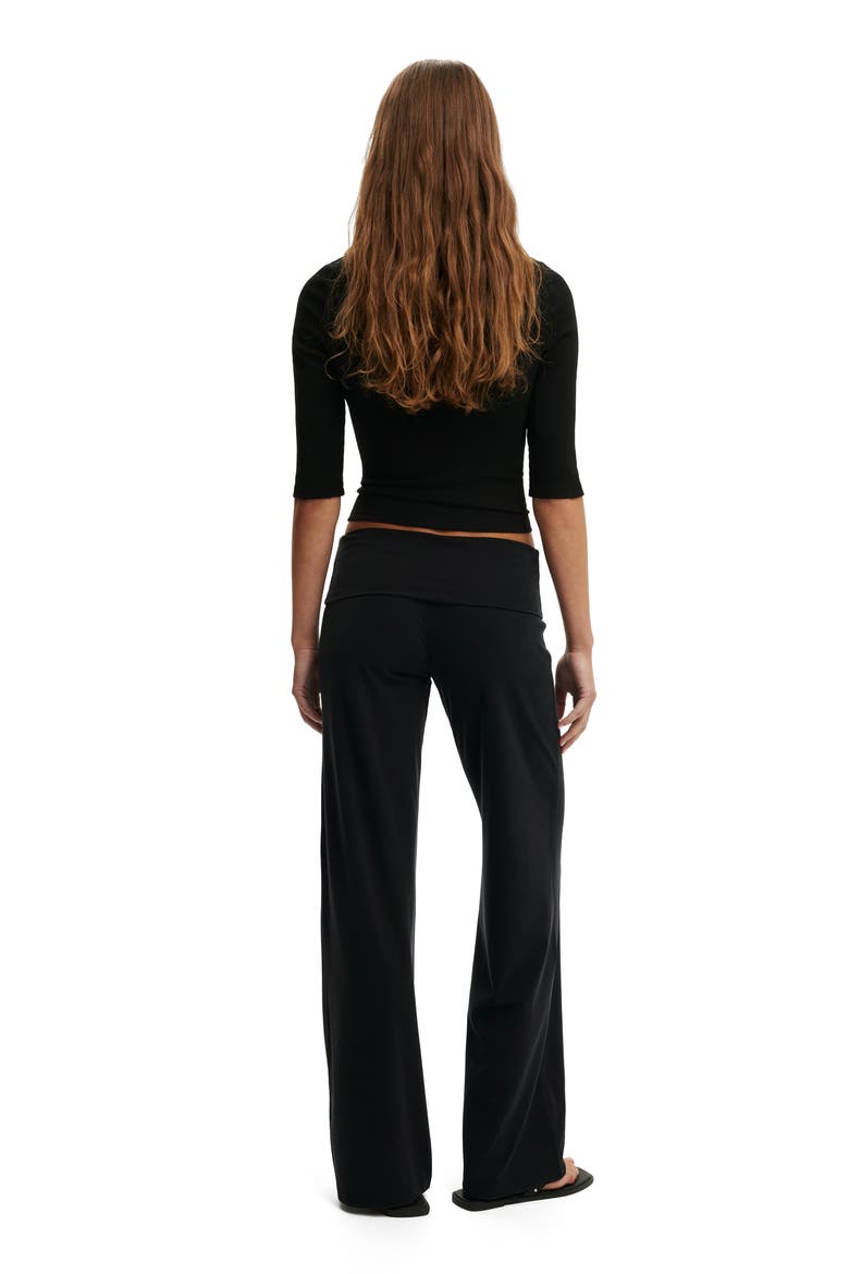Women's Honey Fold Over Pant, Alternate, color, Black