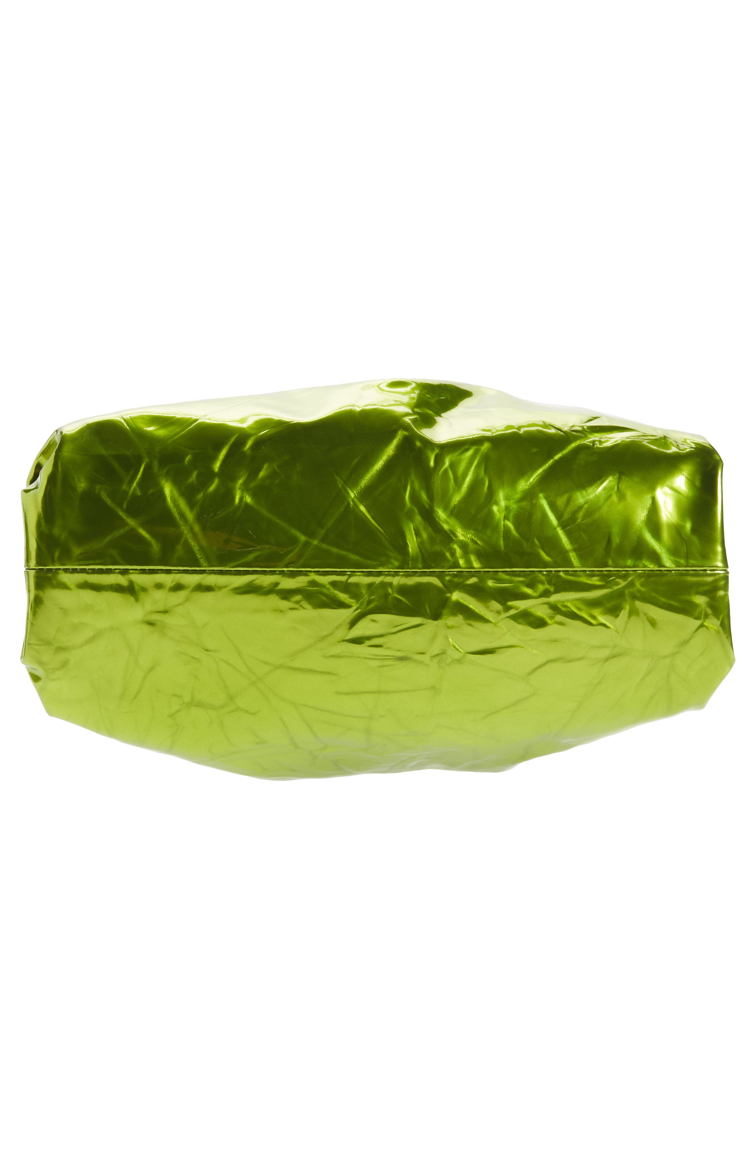 Bottega Veneta Teen Pouch Leather Clutch, Alternate, color, Chlorophyll-Silver