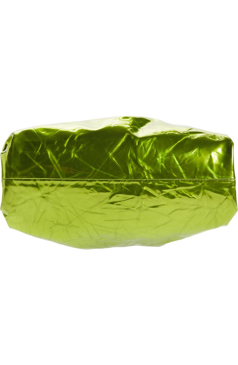 Bottega Veneta Teen Pouch Leather Clutch, Alternate, color, Chlorophyll-Silver