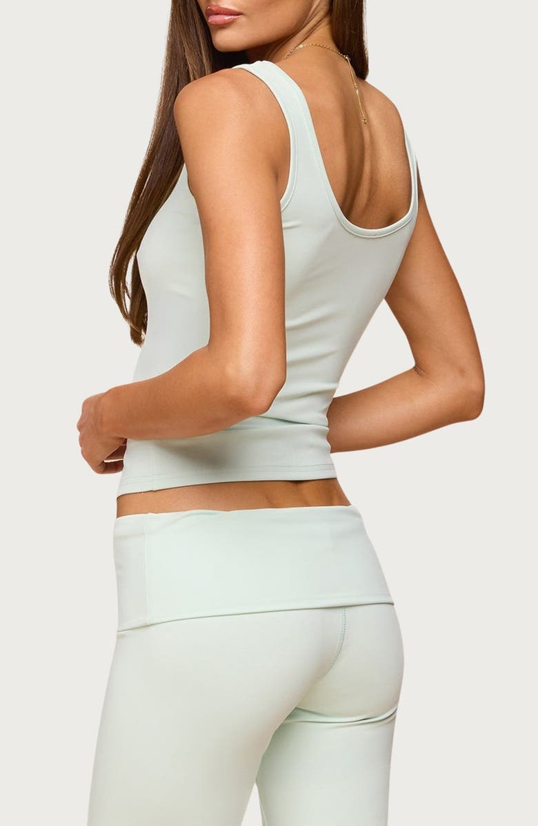 EDIKTED Kiarra Scoop Neck Tank, Alternate, color, Mint