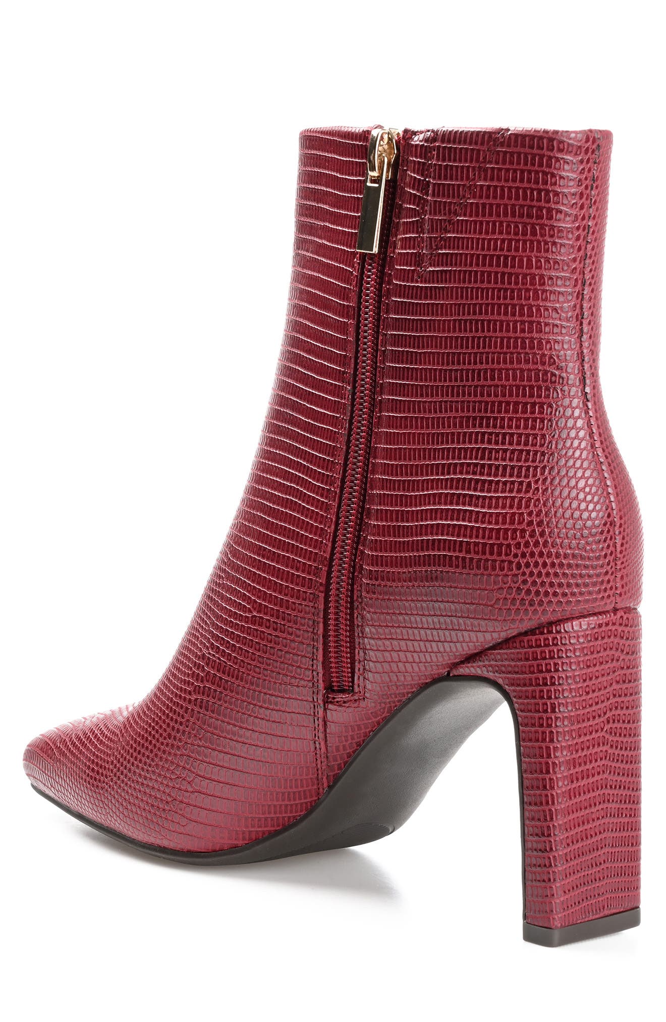 Sarla Lizard Embossed Block Heel Bootie - image 4